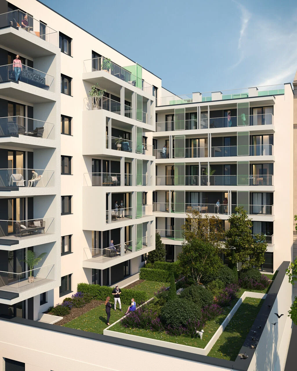 Metropol 13 belső udvar, kert