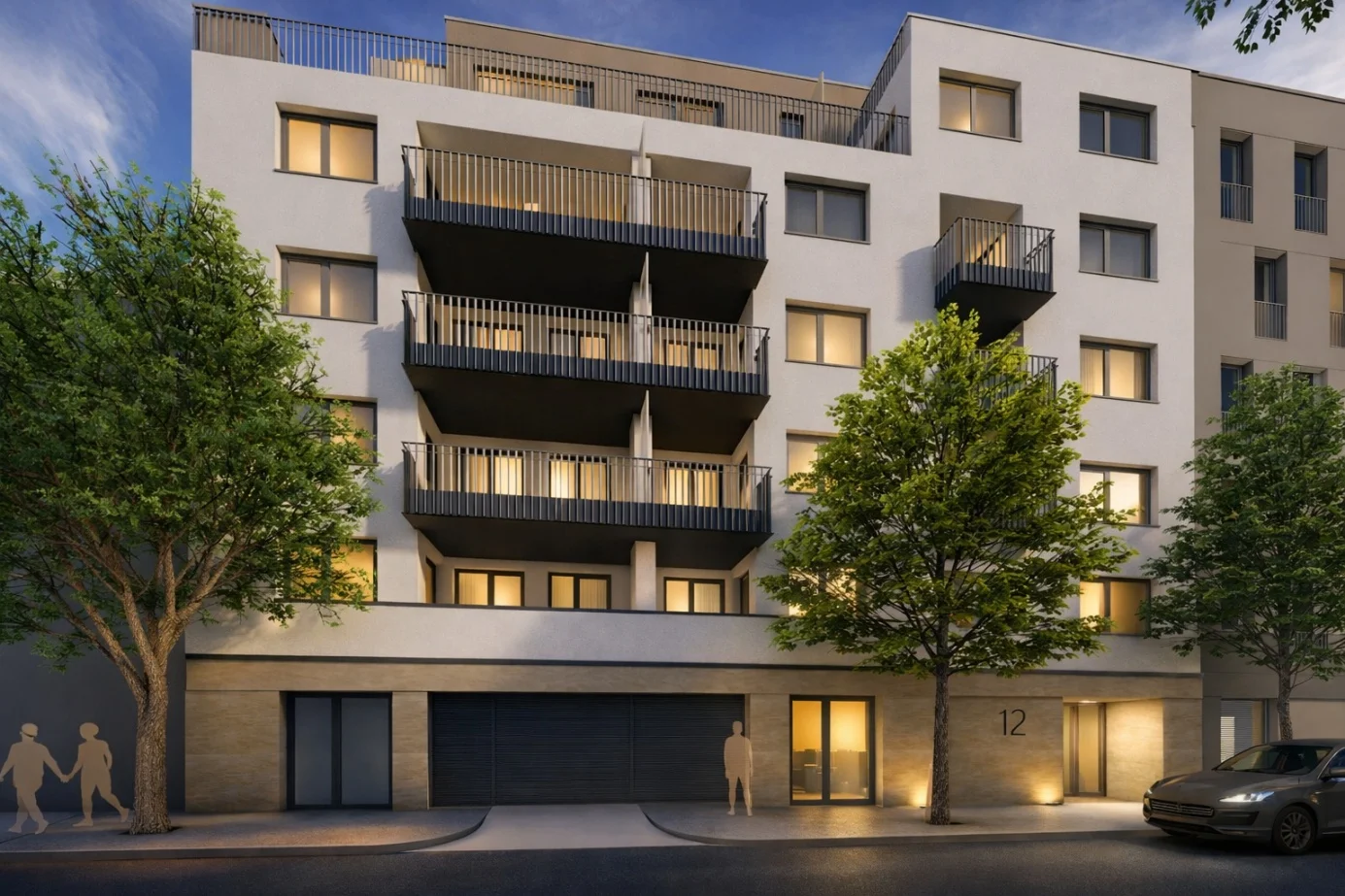 Aura Garden utcai homlokzat